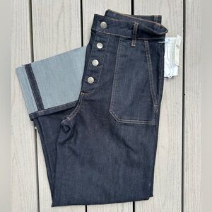 Anthropologie - Pilcro High Waisted Utility Jeans with Cuff